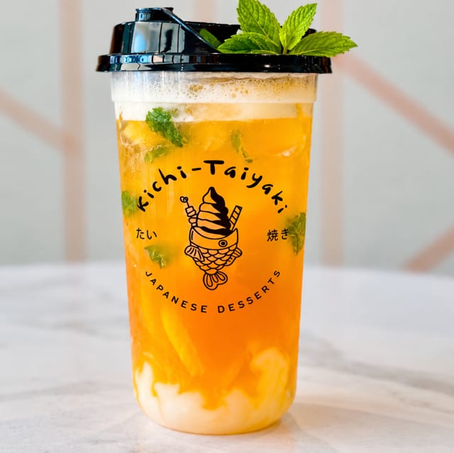 Peach Mojito (no alcohol).